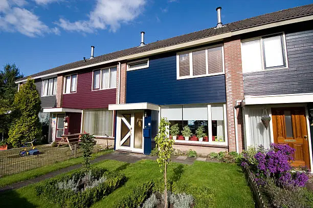 Rijtjeshuis tuin